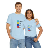 GO/BO in Color - Unisex Heavy Cotton Tee - 7 Colors Available