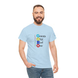 GO/BO in Color - Unisex Heavy Cotton Tee - 7 Colors Available