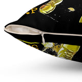STP - Ab's Fav - Spun Polyester Square Pillow - Black