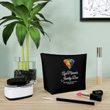 AJB Logo Cotton Cosmetic Bag - Black