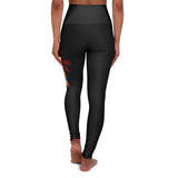 A&N Logo - Agenda - High Waisted Yoga Leggings - Black
