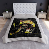 STP - Ab's Fav - Crushed Velvet Blanket - Black