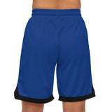 A&N Logo (Teal) Basketball Rib Shorts (AOP) -  Blue