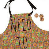 Apron - Print - Orange/Green