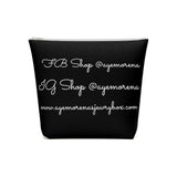 AJB Logo Cotton Cosmetic Bag - Black