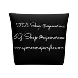 AJB Logo Cotton Cosmetic Bag - Black