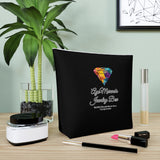 AJB Logo Cotton Cosmetic Bag - Black