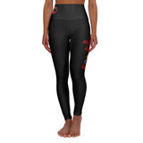 A&N Logo - Agenda - High Waisted Yoga Leggings - Black