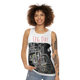 A&N - Leg Day - Unisex Tank Top (AOP) - White