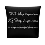 AJB Logo Cotton Cosmetic Bag - Black