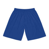 A&N Logo (Yellow) Men's Basketball Shorts - Blue