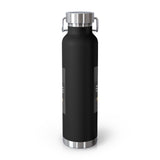 A&N Logo (Red) - Black - Copper Vacuum Insulated Bottle, 22oz