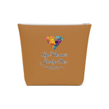 AJB Logo Cotton Cosmetic Bag - Brown