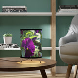 STP Tripod Lamp - Floral - with High-Res Printed Shade - White