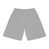 A&N Logo (Teal) Men's Basketball Shorts - Light Grey