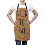 Apron - Print - Orange/Green
