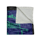 STP - Everybody's Fav - Crushed Velvet Blanket - Black
