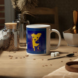 STP Logo - Puppy London - Jumbo Mug, 20oz - Blue