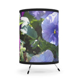 STP Tripod Lamp - Floral - with High-Res Printed Shade - White