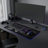 A&N Logo - Black - LED Gaming Mouse Pad