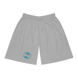 A&N Logo (Teal) Men's Basketball Shorts - Light Grey
