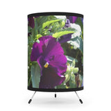 STP Tripod Lamp - Floral - with High-Res Printed Shade - White