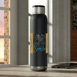 A&N Logo (Yellow) - Smile  - Soundwave Copper Vacuum Audio Bottle 22oz
