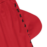 A&N Logo (Plum) Basketball Rib Shorts (AOP) - Red
