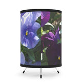 STP Tripod Lamp - Floral - with High-Res Printed Shade - White