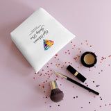 AJB Logo Cotton Cosmetic Bag - White