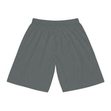 A&N Logo (Red) Men's Basketball Shorts - Dark Grey