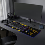 A&N Logo - Black/Yellow - LED Gaming Mouse Pad