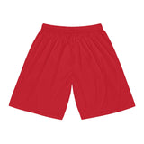 A&N Logo (Yellow) Men's Basketball Shorts - Red