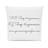 AJB Logo Cotton Cosmetic Bag - White