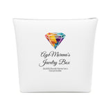 AJB Logo Cotton Cosmetic Bag - White