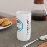 A&N Logo (Teal) - Conical Coffee Mugs (3oz, 8oz, 12oz)