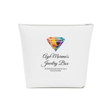 AJB Logo Cotton Cosmetic Bag - White