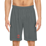 A&N Logo (Red) Men's Basketball Shorts - Dark Grey