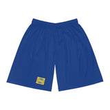 A&N Logo (Yellow) Men's Basketball Shorts - Blue