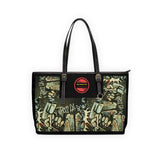 A&N Logo - Graffiti - PU Leather Shoulder Bag - Black