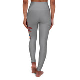 A&N Logo - Agenda - High Waisted Yoga Leggings - Grey