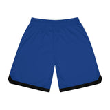 A&N Logo (Teal) Basketball Rib Shorts (AOP) -  Blue