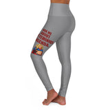 A&N Logo - Agenda - High Waisted Yoga Leggings - Grey
