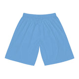 A&N Logo (Yellow) Men's Basketball Shorts - Light Blue