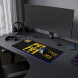 A&N Logo - Black/Yellow - LED Gaming Mouse Pad