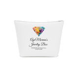 AJB Logo Cotton Cosmetic Bag - White