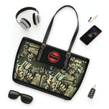 A&N Logo - Graffiti - PU Leather Shoulder Bag - Black