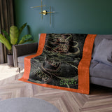 STP - Nix's Fav - Crushed Velvet Blanket - Orange