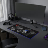 A&N Logo - Black - LED Gaming Mouse Pad