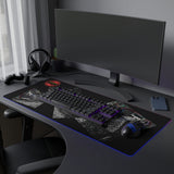 A&N Logo - Black - LED Gaming Mouse Pad
